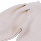 Рокля от фино плетиво с чантичка в бежово 6