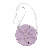 Рокля от фино плетиво с чантичка в лилаво 4