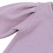 Рокля от фино плетиво с чантичка в лилаво 6