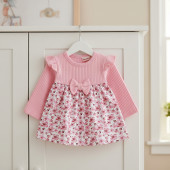 Бебешка памучна рокля ''Розова приказка'' 3