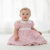 Бебешка рокля от рязана дантела "Кари" 2