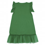 Детска лятна рокля за момичета в зелено 2