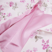 Официална рокля със сако и чантичка в розово и бяло 8