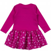 Детска ватирана рокля "Барби" в цвят циклама 2