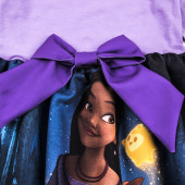 Детска трикотажна рокля с анимационен герой в лилаво 3