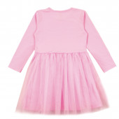 Детска розова рокля с анимационен герой 2