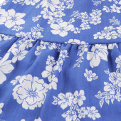 Детска рокля с флорален принт в синьо 3