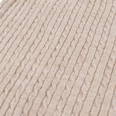 Бебешки ромпър от плетиво с шапка в бежово 5