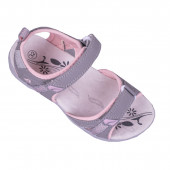 Детски анатомични сандали в сиво и розово 2