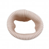 Детски шал-комин от плетиво в бежово 2