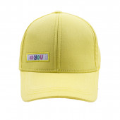 Лятна шапка за момичета"On you" в жълто 2