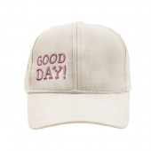 Детска лятна шапка "Good day" в цвят крем 2