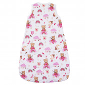 Зимен спален чувал с двупосочен цип "Happy pink bear" 6