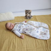 Зимен спален чувал с двупосочен цип "Honey bear" 4