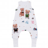 Спален чувал с двупосочен цип и крачета "Cute bear" 3