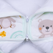 Спален чувал с двупосочен цип и крачета "Honey bear" 8