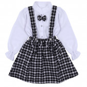 Детски сукман с риза в черно 2