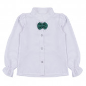 Детски сукман с риза в зелено 3