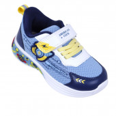 Светещи олекотени маратонки "Space" в синьо 2