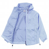 Тънко шушляково яке в синьо 3