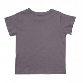 Бебешка памучна тениска "Roarrr" в сиво 2