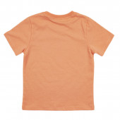 Детска тениска с амимационен герой в оранжево 2