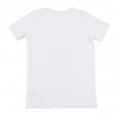 Детска памучна тениска "Art" в бяло 2