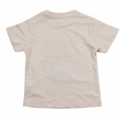 Бебешка памучна тениска "Habana" в бежов меланж 2