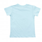 Детска памучна тениска "See ya" в синьо 2