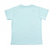 Детска памучна тениска "Danger" в синьо 2