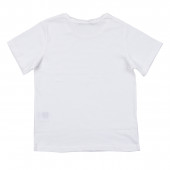 Едноцветна тениска в бяло 2