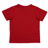 Детска тениска за момчета в червено с надпис 2