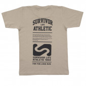 Детска тениска с апликация на гърба "Survivor" 2
