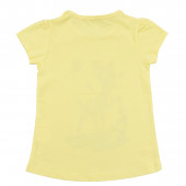 Детска памучна тениска "Deer" в жълто 2