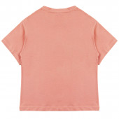 Леко скъсена тениска ''Blossom'' в праскова 2