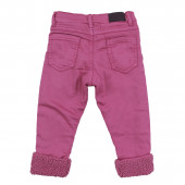 Термо панталон с пухена подплата "Sweet bear" в наситено розово 2