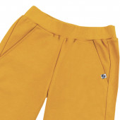 Трикотажни къси панталони в горчица 3