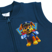 Ватиран едноцветен елек в петролено синьо 3