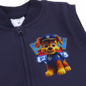 Ватиран едноцветен елек в тъмносиньо 3