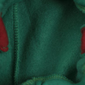 Ватиран коледен комплект с еленче в червено и зелено 6