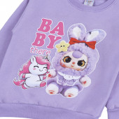 Ватиран комплект "Baby" в лилаво 4