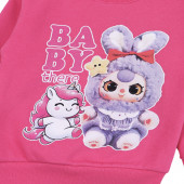 Ватиран комплект "Baby" в наситено розово 4