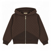 Ватиран комплект с камъчета в шоколад 2