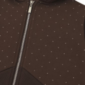 Ватиран комплект с камъчета в шоколад 5