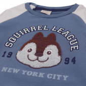 Ватиран комплект "Squirrel league" в синьо 4