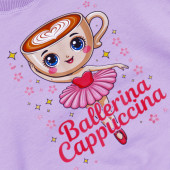 Ватиран комплект "Sweet drink" в лилаво 4