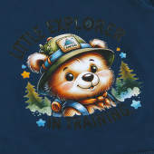 Ватирана блуза ''Camping'' в петролено синьо 3