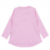 Детска ватирана блуза "Puppy" в розово 2