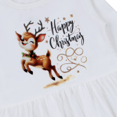 Ватирана коледна рокля '' Happy christmas'' 4