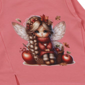 Ватирана туника "Fairy" в цвят сьомга 3